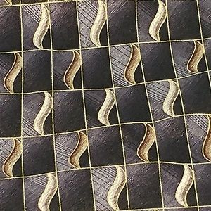 Pierre Cardin 100% Silk Tie Black/Gold/Gray